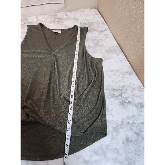 Universal Thread Women's Green Sleeveless‎ V-Neck Stretch Wrap Blouse Size XXL - Picture 6 of 6